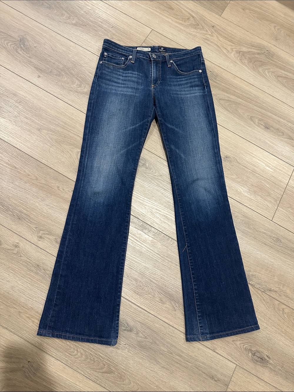 Ag Adriano Goldschmied Dark Blue Denim Jeans. The Angel Boot Cut. Size 29R
